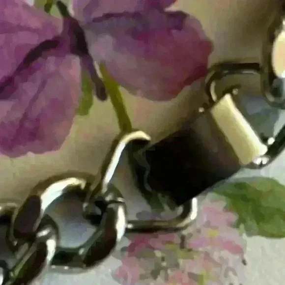 Sperry Rare Vintage 1950's Silver Tone OXO Charm Curb Link Bracelet - Picture 3 of 7